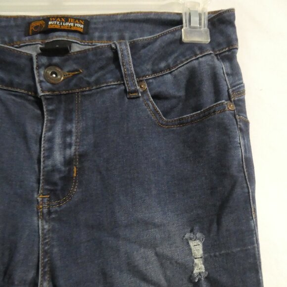WAX JEAN | size 7 | Distressed Blue Denim | Cotton Blend | NWOT - Picture 5 of 16